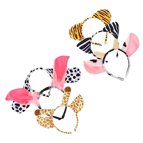 TOGEVAL 6St Cartoon-Tier-Stirnband Haarband mit Hasenohren Performance-Haarreifen Hasen-Stirnband partyhüte kindergeburtstag partytüten kindergeburtstag Party-Haarschmuck Cartoon-Stirnband von TOGEVAL