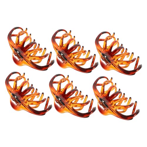 TOGEVAL 6stücke Große Haarklammern Für Damen Rutschfeste Klammern Für Dickes Langes Und Lockiges Haar Leicht Auszuziehen von TOGEVAL