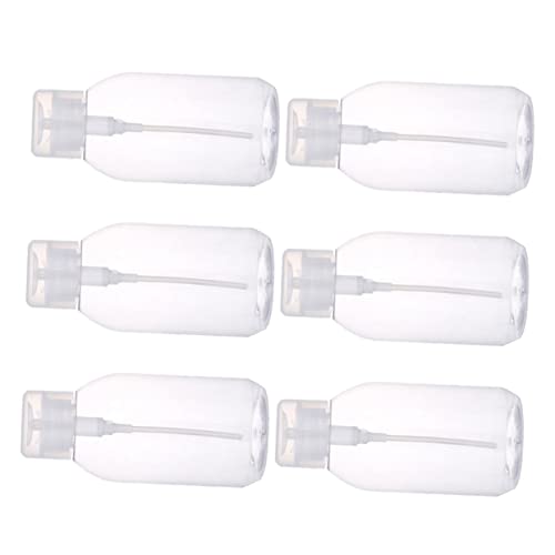 TOGEVAL 6Stücke Nagellackentferner Presseflasche Auslaufsichere Makeup Entferner Flasche Wiederverwendbar für Kosmetik und Alkohol Einfach Nachzufüllen von TOGEVAL