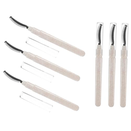 TOGEVAL 6stücke Silikon Wimpernbürsten Mit Deckel Wiederverwendbare Mascara-bürsten Für Präzises Trennen Der Wimpern Für Zuhause Reisen Und Schönheitssalons von TOGEVAL