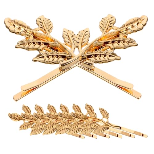 TOGEVAL 8 Stück Haarspangen in Blattform aus Legierung Modische Haarnadeln für Damen Vielseitige Haaraccessoires für Hochzeit Party Valentinstag und Alltag Stilvoll und Rutschfest von TOGEVAL
