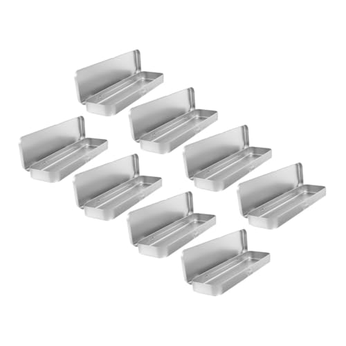 TOGEVAL 8stücke Rechteckige Blechdose Mit Scharnier Als Stiftebox Für Schreibwaren Tragbare Für Schüler Bürobedarf Aufbewahrungsbehälter Für Stifte Und Bleistifte von TOGEVAL