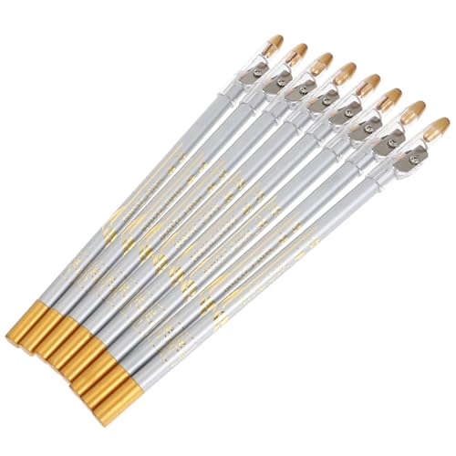 TOGEVAL 8 Stück Teiliges Wasserfestes Augenbrauenstift mit Integriertem Anspitzer Präzise Langanhaltend Schmierfest Natürliches Farbergebnis für Professionelle und Private Anwendung von TOGEVAL