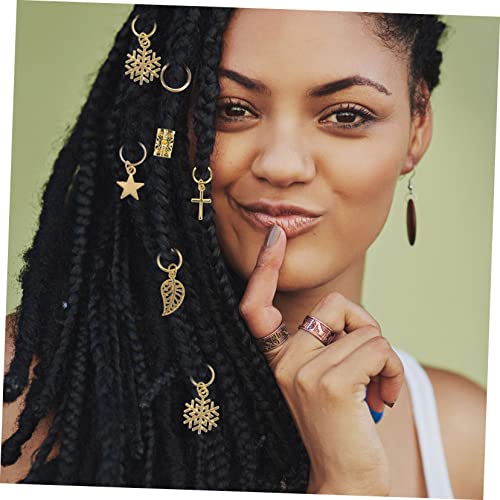 TOGEVAL 80 Stück Teiliges Dreadlock Haarschmuck aus Hochwertiger Legierung Vielseitige Haarringe und Perlen Sicher und Schonend für Zöpfe Einfaches Einfädeln für Individuelles Haarstyling von TOGEVAL