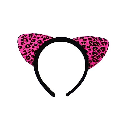 TOGEVAL 8Stücke Katzenohren Haarreifen Niedliches Stirnband mit Tierohr Design für Partys und Kostüme Leicht und Langlebig Zufällige Muster für von TOGEVAL