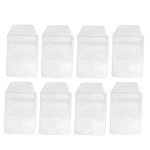 TOGEVAL 8stücke Pack wasserdichte Stiftschutzhüllen Aus PVC in Trapezform Stifttasche Praktische Stifttasche Eingefügte Auslaufsichere Taschenschutz Transparent von TOGEVAL
