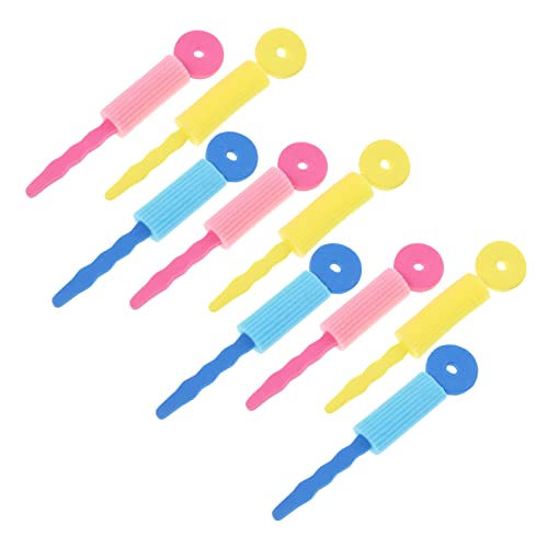TOGEVAL 9 Stück Teiliges DIY Haarkurven aus Schwamm Lockenwickler für und Mädchen Einfach zu Bedienen für Zuhause und Friseursalons von TOGEVAL