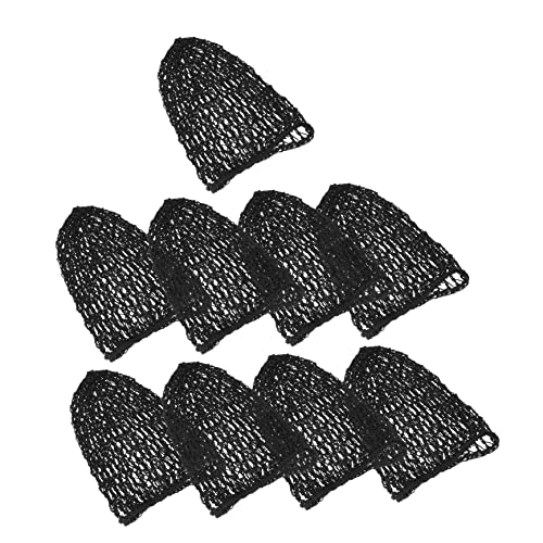 TOGEVAL 9stücke Gehäkeltes Mesh Damen Haarnetz Frauen Mesh Haarnetz Einfaches Weibliches Schlafkappe Haar-accessoire Hochwertiges Stoffmaterial Schutz Accessoire von TOGEVAL