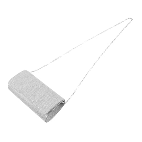 TOGEVAL Abendtasche Mit Plissiertem Design Für Hochzeiten Partys Und Anlässe Vielseitige Umhängetasche Clutch Und Schultertasche Für Damen Strapazierfähigem Und Silber von TOGEVAL