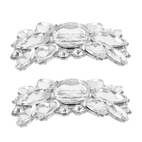 TOGEVAL Abnehmbare Strass Schuhclips für Damen Hochzeitsschuh Dekoration Vielseitige Langlebige Schuhschnallen mit Funkelnden Charms Passend für High Heels Party und Ball von TOGEVAL
