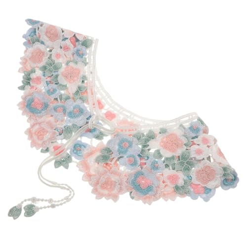 TOGEVAL Faux Collar Damen Mit Farbenfroher Eleganter Abnehmbarer Spitzenkragen Für Shirts Und Blusen Für Und Vielseitige Outfits von TOGEVAL