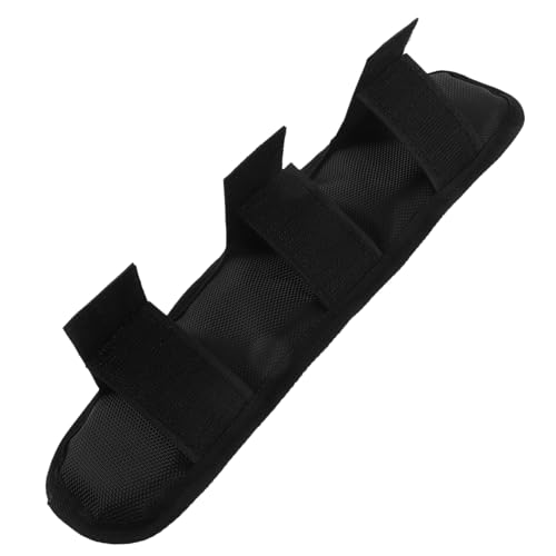 TOGEVAL Abnehmbares Schulterpolster aus Robustem Oxford Material Atmungsaktiv Leichtes Tragegurtpolster für Rucksack und Gepäck Große Schwarzer Schulterriemen für Damen und Herren von TOGEVAL