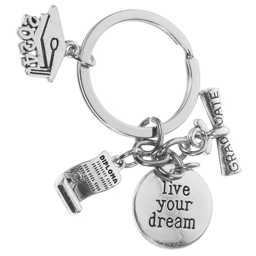 TOGEVAL Graduierung Schlüssel Schlüsselanhänger Schlüsselring Einfache Auto Schlüsselanhänger Tasche Schlüsselanhänger von TOGEVAL