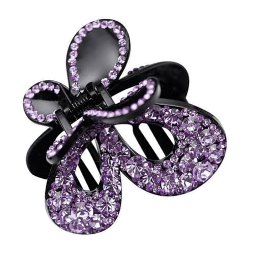 TOGEVAL Acryl Haarklammer Schmetterling mit Strass Damen Haarklammer für Dickes und Dünnes Haar Modisches Haarschmuck Zubehör von TOGEVAL