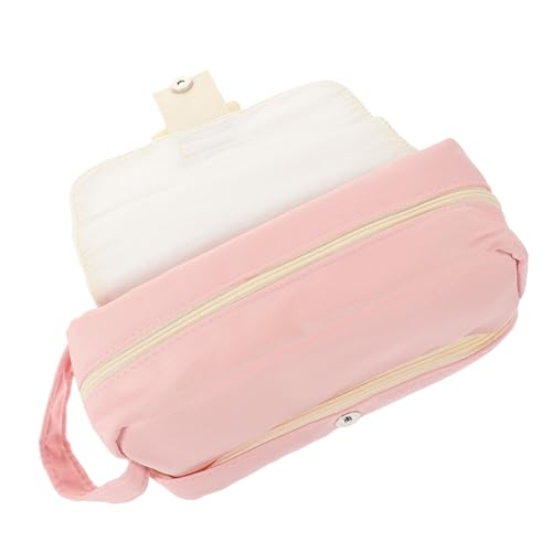 TOGEVAL Adorables Federmäppchen Mit Reißverschluss Tragbare Stifttasche Aus Canvas Bowknot Design Große Kapazität Für Stifte Und Schulbedarf Organizer-lösung Pastellfarben von TOGEVAL