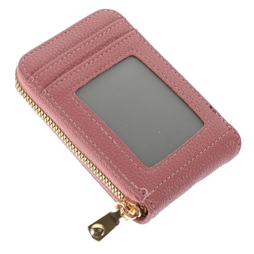 TOGEVAL Kreditkartenhalter Mit Reißverschluss Tragbares Kartenetui Kleiner Kartenbehälter Ausweistasche Aus Karten-Organizer Für Bankkarten Und Ausweise von TOGEVAL