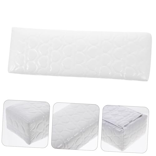 TOGEVAL Armlehne Kissen Handauflage Maniküre Handkissen Weich Komfortabel Ellbogenstütze Für Nageltechniker Heimgebrauch Weiß Ergonomisch Rutschfest von TOGEVAL