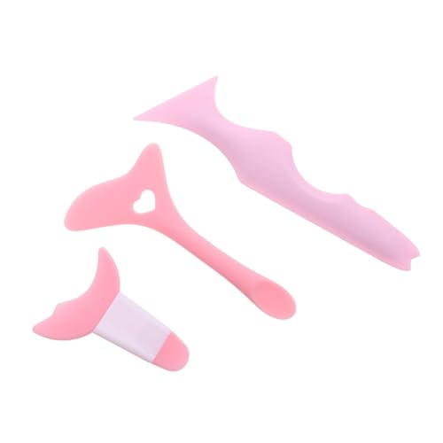 TOGEVAL Augen Make Up Hilfs Make Up Tools Lidschatten Applikator Anleitung Wimpernstempel Eyeliner Anleitung Rosa von TOGEVAL