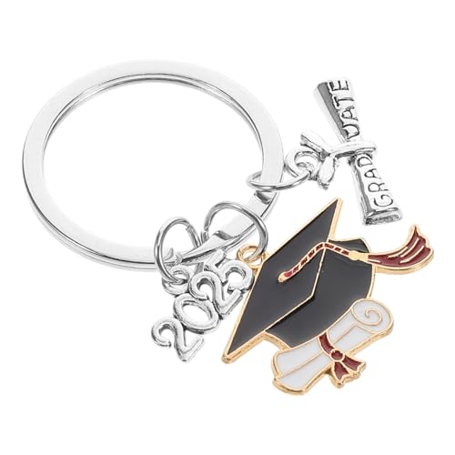TOGEVAL 2025 Graduierung Saison Bachelor Cap Schlüsselanhänger Vielseitig Buch Cap Charme Grad von TOGEVAL