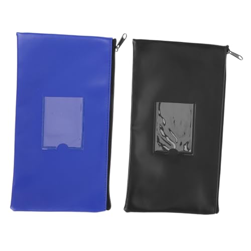 TOGEVAL Bank Einzahlungsbeutel Mit Reißverschluss Multifunktionale Geldtasche Für Bargeld Quittungen Kosmetik Und Dokumente Und Leicht Für Unterwegs von TOGEVAL