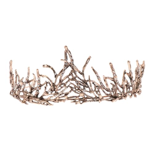 TOGEVAL Barock Braut Tiara Haarschmuck Damen Hochzeitskopfschmuck Leicht Langlebig Elegant für Hochzeit Fotoshooting Party von TOGEVAL