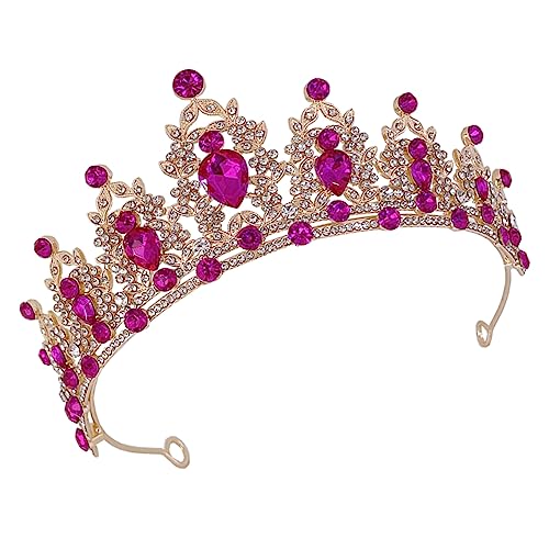 TOGEVAL Barock Krone Haarschmuck Damen Braut Tiara für Hochzeit Party Festival Leicht und Komfortabel Mädchen Kopfschmuck mit Verschleißfestem Design von TOGEVAL