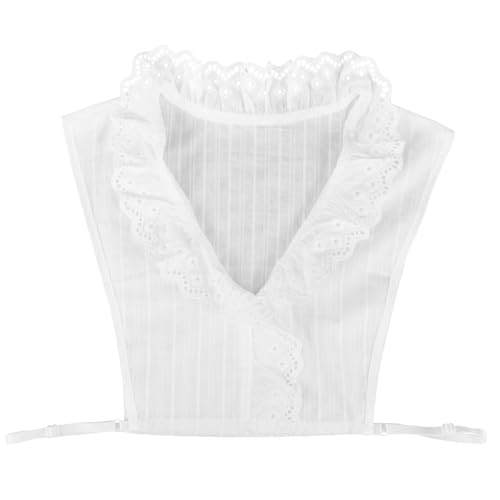 TOGEVAL Fake Collar Shirt Abnehmbarer Kragen Für Damen Blütenblattmuster Modisches Accessoire von TOGEVAL