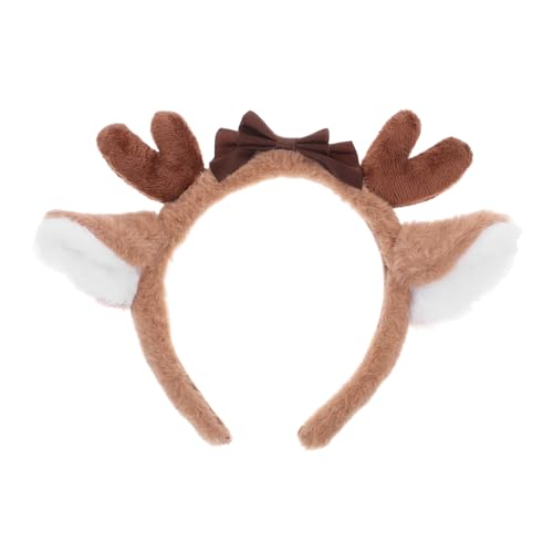 TOGEVAL Hirschohr Stirnband Plüsch Haarband Dekorativ Kopfschmuck Haarzubehör Entzückend Wiederverwendbar Tragbar Schöner Schmuck von TOGEVAL