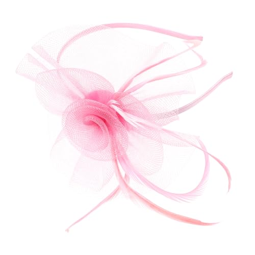 TOGEVAL Braut Kopfschmuck Mesh Haarnetz Stirnband Modisches Cosplay Head Hoop Einfarbiges Damen Haarschmuck für Tanzball Verlobung Party Leichtes Praktisches Design von TOGEVAL