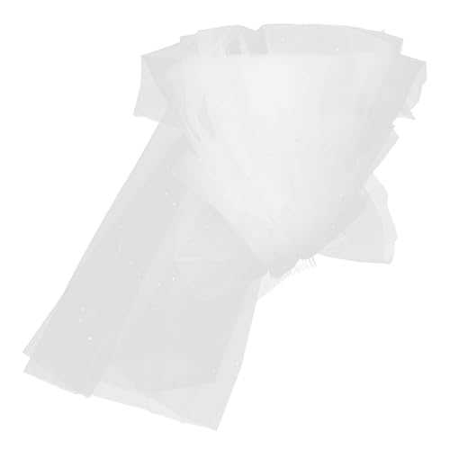 TOGEVAL Brautschleier Lagig Mit Imitationsperlen Und Strass Elegantes Hochzeitsaccessoire Für Bräute Romantisch Und Weich Für Unvergessliche Momente Bei Hochzeiten Verlobungen Und TOGEVAL Brautschleier Lagig Mit Imitationsperlen Und Strass Elegantes Hochzeitsaccessoire Für Bräute Romantisch Und Weich Für Unvergessliche Momente Bei Hochzeiten Verlobungen Und von TOGEVAL