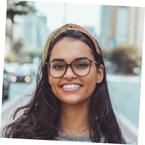 TOGEVAL Breites Gepunktetes Haarband Damen Non Slip Leichtes Stoff Stirnband Komfortabel Modisch für Alltag Party Cosplay für Frauen und Mädchen Grün von TOGEVAL