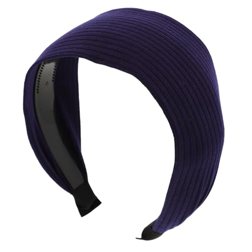 TOGEVAL Kern-titel Breiter Haarreif Für Damen Elegantes Stirnband Für Yoga Und Sport Dunkelblau Rutschfest Optimaler Halt Und Stil -tail-kombinationstyp Breiter Haarreif Für Frauen von TOGEVAL