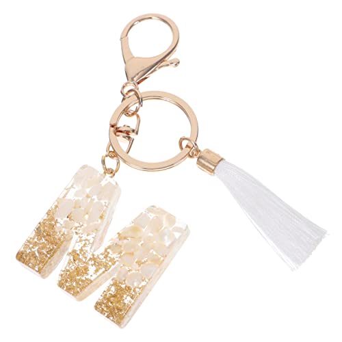 TOGEVAL Brief Schlüsselanhänger Personalised Schlüsselanhänger mit Anfangsbuchstaben Autozubehör zum Aufhängen für Frauen Schlüsselanhänger für Autoschlüssel Kabel von TOGEVAL