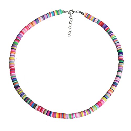 TOGEVAL Halskette Für Frauen Strand-design Mit Bunter Dekoration Runde Stücke Leicht Und Langlebig von TOGEVAL