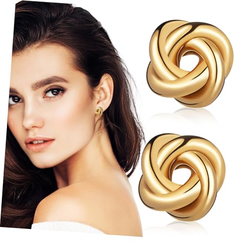 TOGEVAL Chunky Knot Ohrringe Damen Edelstahl Statement Schmuck Leicht Komfortabel Vielseitig für Alltag und Party TOGEVAL Chunky Knot Ohrringe Damen Edelstahl Statement Schmuck Leicht Komfortabel Vielseitig für Alltag und Party von TOGEVAL