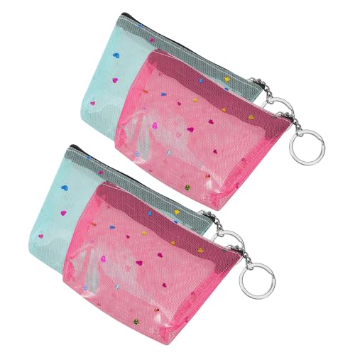 TOGEVAL 4 Stücke Frauen Geldbörsen Reißverschluss Bargeld Taschen Für Mädchen Set Zufällige Farbe von TOGEVAL