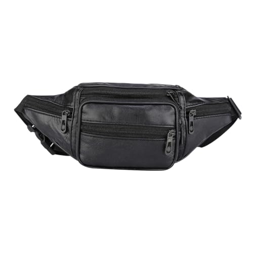 TOGEVAL Cowhide Herren Bauchtasche Leicht Große Kapazität Multifunktional für Laufen Wandern Radfahren Modisch Robust Praktisch von TOGEVAL