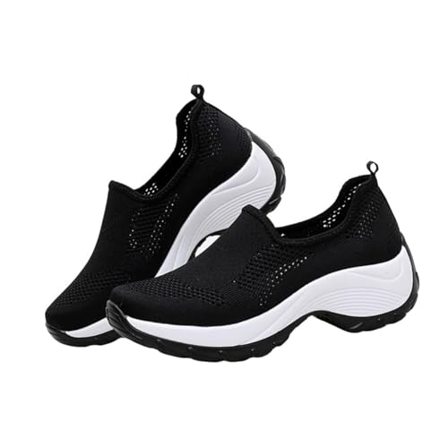 TOGEVAL Damen Outdoor Sneakers mit Atmungsaktivem Mesh Leichte Laufschuhe mit Luftpolster für Alltag und Sport Schnelltrocknend Langlebig für Walking und Training von TOGEVAL