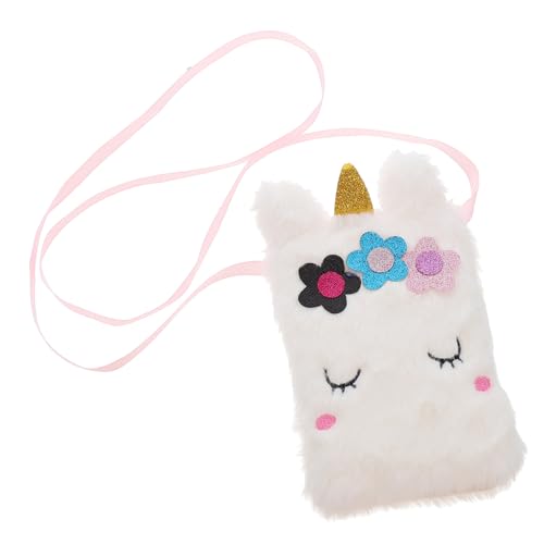 TOGEVAL Kuscheliger Einhorn Umhängetasche Für Mädchen Plüsch Schultertasche Mit Stickerei Aufbewahrung Für Schule Freizeit Und Shopping Als Für Junge Mädchen von TOGEVAL