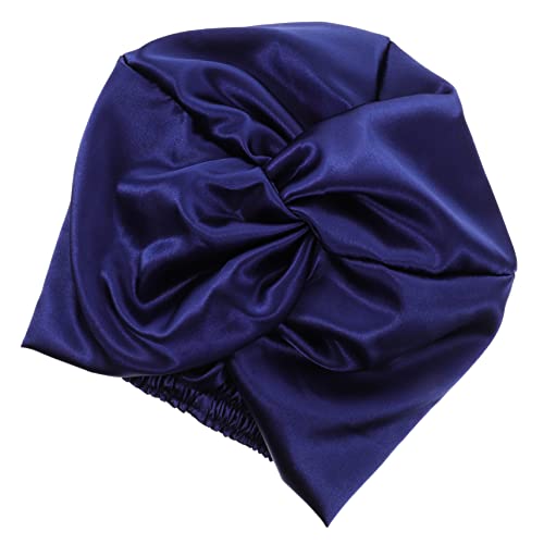 TOGEVAL Elastische Schlafhaube für Damen Atmungsaktive Satin Haube Wiederverwendbare Haarmütze für Gesichtsreinigung Make Up und Haarkur für Hause Salon Blau TOGEVAL Elastische Schlafhaube für Damen Atmungsaktive Satin Haube Wiederverwendbare Haarmütze für Gesichtsreinigung Make Up und Haarkur für Hause Salon Blau von TOGEVAL