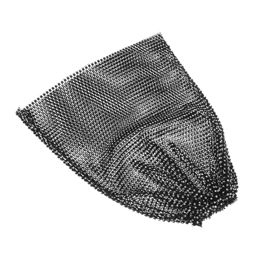 TOGEVAL Elastisches Mesh Stirnband mit Funkelnden Strasssteinen Reflektierendes Party Haarband für Frauen Vielseitiges Kopf Tuch für Festivals Nachtclub Schwarzes Glamouröses Accessoire von TOGEVAL