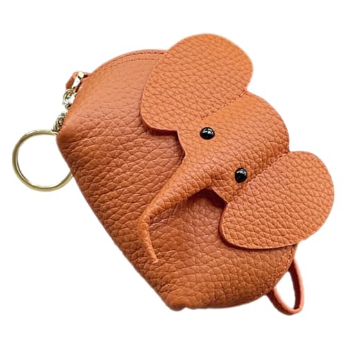 TOGEVAL Cute Cartoon Elephant Geldbörse Für Damen Handtaschen Münzbeutel Make-up Täschchen Tragbar Und Vielseitig Für Münzen Schlüssel Und Lippenstifte von TOGEVAL