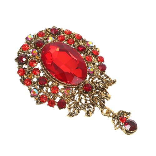 TOGEVAL Elegante Tropfenbrosche Damen Anstecknadel aus Langlebiger Legierung Vintage Blumen Design Strahlender Lapel Pin für Jacken Mäntel Kleider Vielseitiges Modeaccessoire für Büro und TOGEVAL Elegante Tropfenbrosche Damen Anstecknadel aus Langlebiger Legierung Vintage Blumen Design Strahlender Lapel Pin für Jacken Mäntel Kleider Vielseitiges Modeaccessoire für Büro und von TOGEVAL