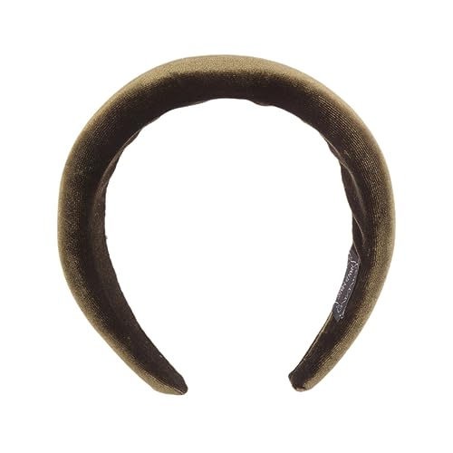TOGEVAL Eleganter Haarreif aus Milchseidenem Samt Gepolstert Einfarbig Weiches Haarschmuck für Damen und Mädchen Modisches Accessoire für Party und Alltag Grün von TOGEVAL