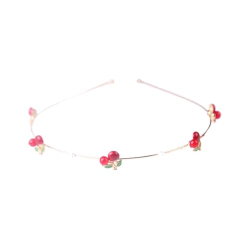 TOGEVAL Eleganter Haarschmuck Für Damen Mit Kirsch-design Leichter Haarreif Für Mädchen Für Hochzeiten Partys Abendveranstaltungen Abschlussbälle Und Besondere Anlässe von TOGEVAL