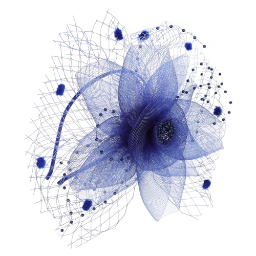 TOGEVAL Eleganter Mesh Fascinator Haarschmuck Damen Kopfschmuck mit Netzstoff für Tea Party Hochzeiten und Festliche Anlässe Leichtes Stirnband für Stilvolle Auftritte Komfortabel und von TOGEVAL