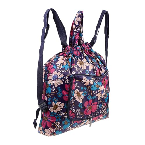 TOGEVAL Faltbare Aufbewahrungstasche Reise Umhängetasche Reiserucksack Fitness Rucksack Für Damen Wasserdichter Rucksack Für Unterwegs Wasserdichter Rucksack Für Damen Reisesack Nylon von TOGEVAL
