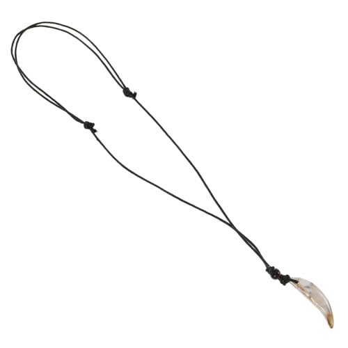 TOGEVAL Acrylzahn Kette Mit Zahnanhänger Kunstzahnschmuck Vintage Zahn Halskette Für Damen Und Herren Dekorative Halskette von TOGEVAL