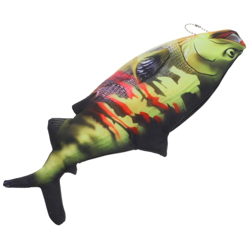 TOGEVAL Fischförmiger Federmäppchen Aus Polyester Großzügige Kapazität Lustige Kosmetik Und Münztasche Mit Reißverschluss Für Schule Und Reisen Bleistiftbeutel Für Mädchen Und von TOGEVAL