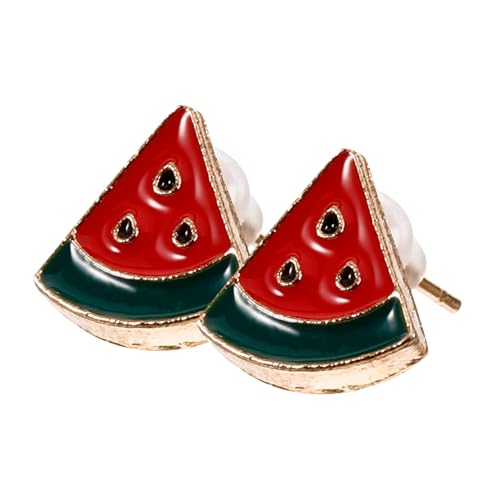 TOGEVAL Fruchtige Ohrstecker Damen Leichtgewichtige Tropfen ohrringe Modische Sommer Ohrschmuck für Mädchen und Frauen Hautfreundliche Legierung Elegante Farbige Fruchtmotive von TOGEVAL